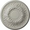 Ekena Millwork Wakefield Ceiling Medallion (Fits Canopies up to 3 5/8"), 11 3/4"OD x 1 1/4"P, Pot of Cream CM11WAPCF - alternate 1